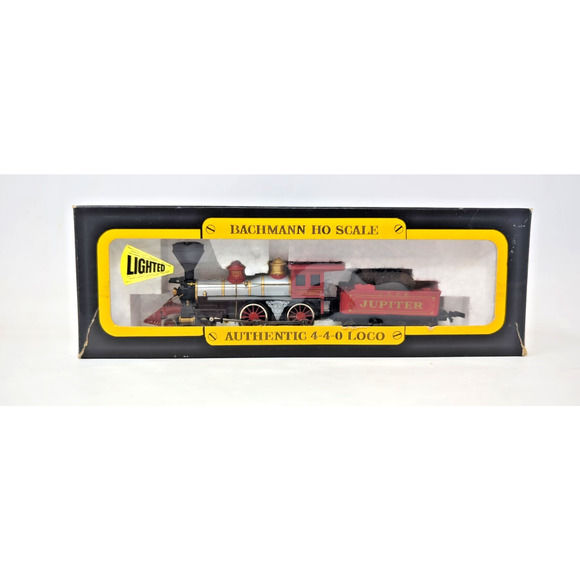 VINTAGE BACHMANN HO 4-4-0 CENTRAL PACIFIC JUPITER #0670 ~ in box Lighted - Picture 1 of 6